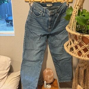 Madewell the perfect vintage straight crop Jean • size 30